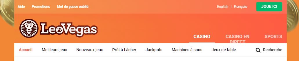 leovegas casino jeux